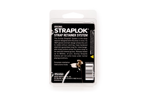 Dunlop - SLS1101N Straplok Original Strap Retainer System, Nickel