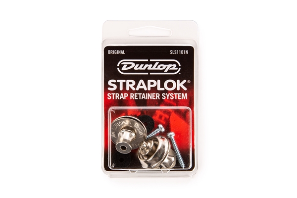 Dunlop - SLS1101N Straplok Original Strap Retainer System, Nickel