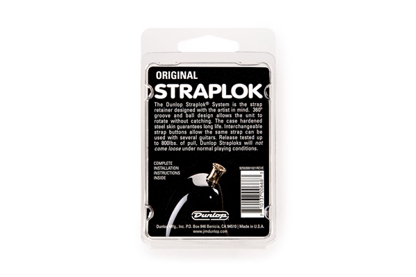 Dunlop - SLS1104G Straplok Original Strap Retainer System, Gold