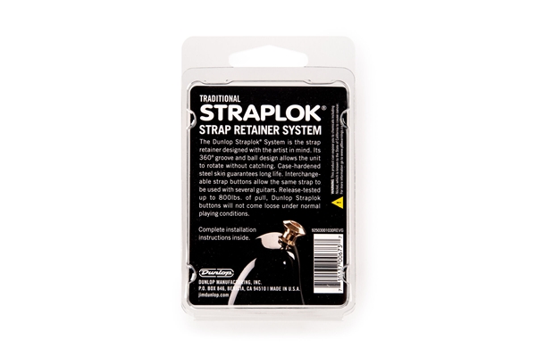 Dunlop - SLS1501N Straplok Traditional Strap Retainer System, Nickel