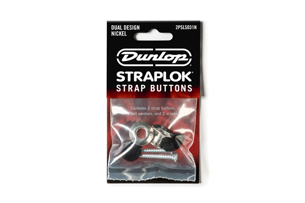 Dunlop - 2PSLS031N Straplok Dual Button Nickel