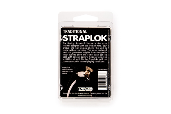 Dunlop - SLS1504G Straplok Traditional Strap Retainer System, Gold