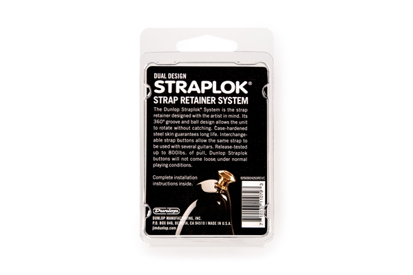 Dunlop - SLS1035BN Straplok Dual Design Black Nickel