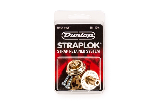 Dunlop - SLS1404G Straplok Flush Mount Strap Retainer System, Gold