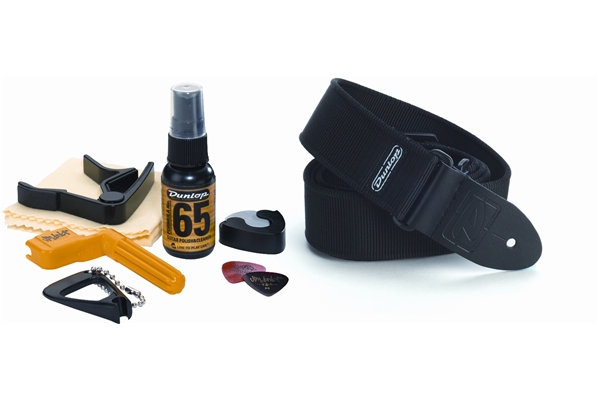 Dunlop GA51 Pack Accessori Chitarra Elettrica con Tracolla