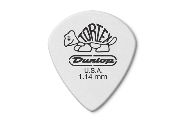 Dunlop - 478P1.14 TORTEX WHITE JAZZ III, 1.14MM