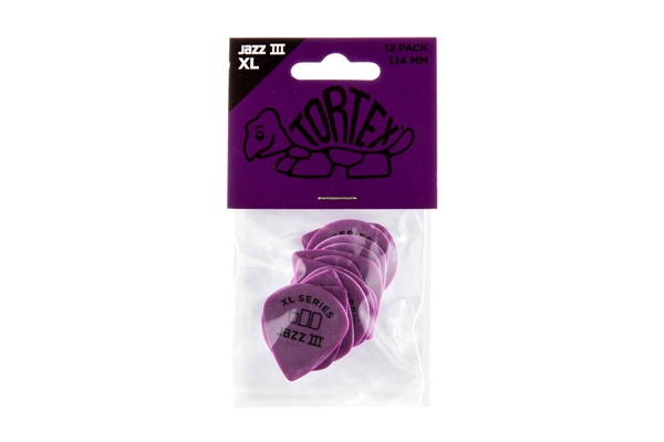 Dunlop - 498P1.14 TORTEX JAZZ III XL, 1.14MM