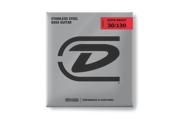 Dunlop - DBSBS30130 Super Bright Stainless Steel, Medium Set/6