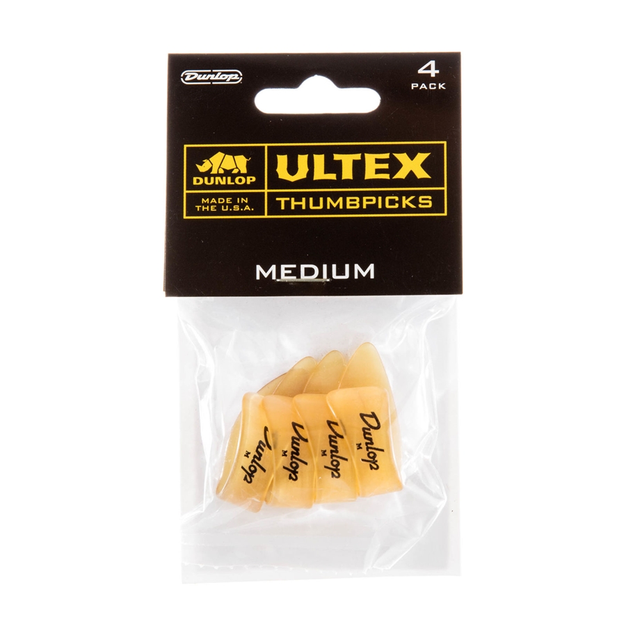 Dunlop 9072P ULTEX THUMB PICK MEDIUM-PLAYER'S CONFEZIONE DA 4