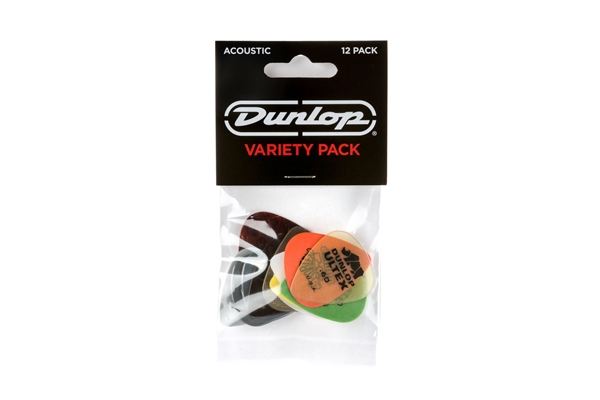 Dunlop - PVP112 Acoustic Variety Pack (busta da 12 plettri)
