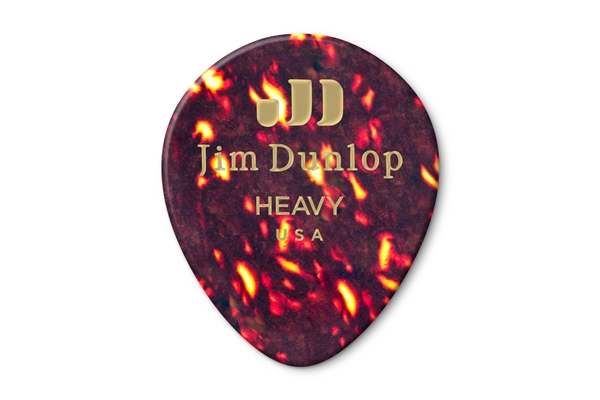 Dunlop - 485P-05HV Celluloid Teardrop, Shell Heavy Player's Pack/12