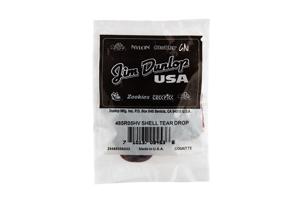 Dunlop - 485R-05HV Celluloid Teardrop, Shell Heavy Refill Bag/72