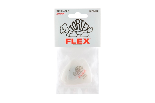 456P.50 Tortex Flex Triangle .50 mm Pack/6