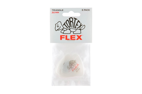 Dunlop - 456P.50 Tortex Flex Triangle .50 mm Pack/6