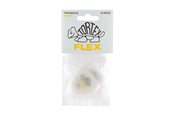 Dunlop - 456P.73 Tortex Flex Triangle .73 mm Pack/6