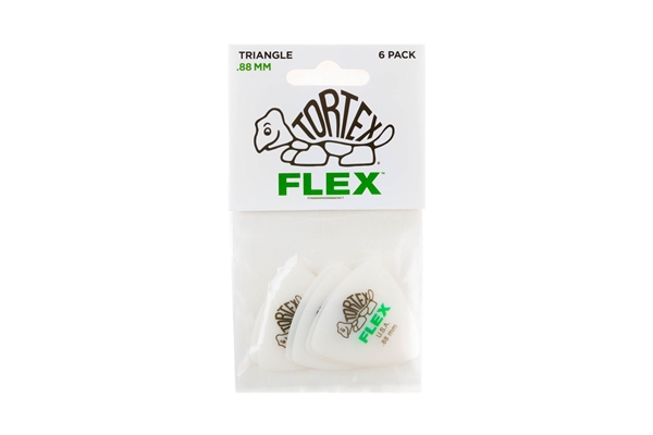 Dunlop - 456P.88 Tortex Flex Triangle .88 mm Pack/6