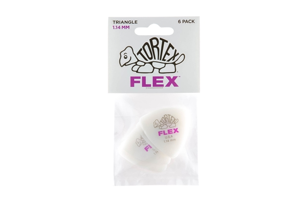 Dunlop - 456P1.14 Tortex Flex Triangle 1.14 mm Pack/6