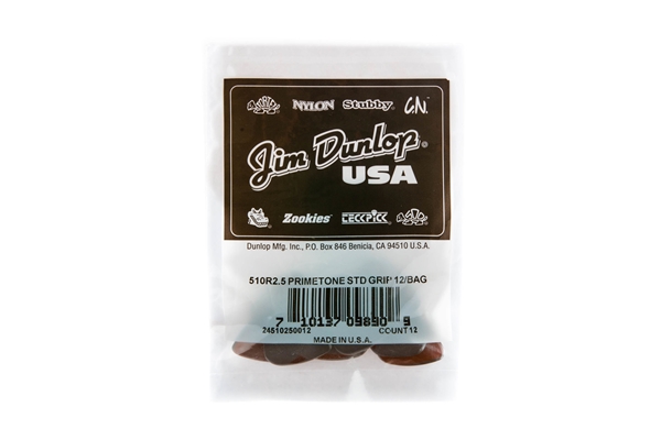 Dunlop - 510R2.5 Primetone Standard (Grip), Refill Bag/12
