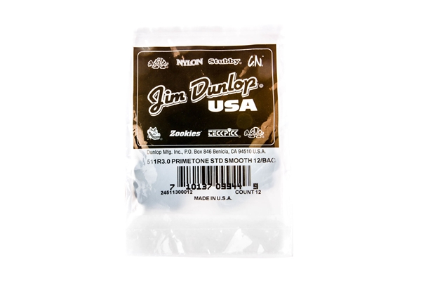 Dunlop - 511R3.0 Primetone Standard (Smooth), Refill Bag/12
