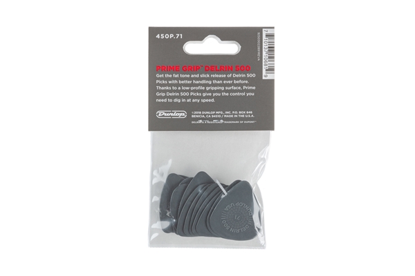 Dunlop - 450P071 Prime Grip Delrin 500 .71 mm Player's Pack/12