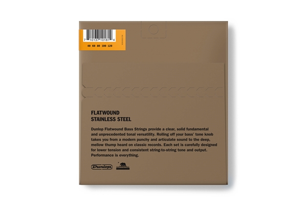 Dunlop - DBFS40120 Flatwound Light Scala lunga Set/5