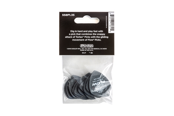 Dunlop - 558P135 Tortex Flow Standard 1.35 mm Player's Pack/12