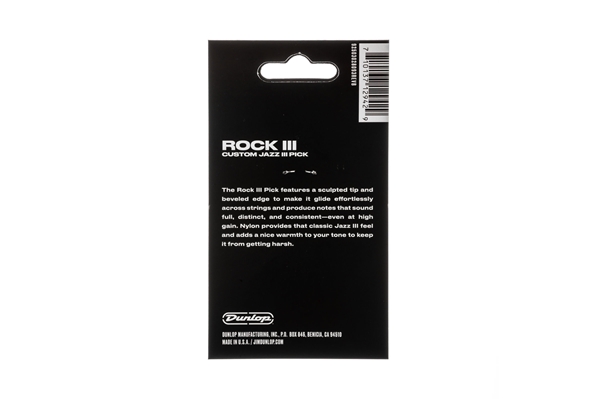 Dunlop - 570P138 Rock III Custom Jazz III Pick 6pc