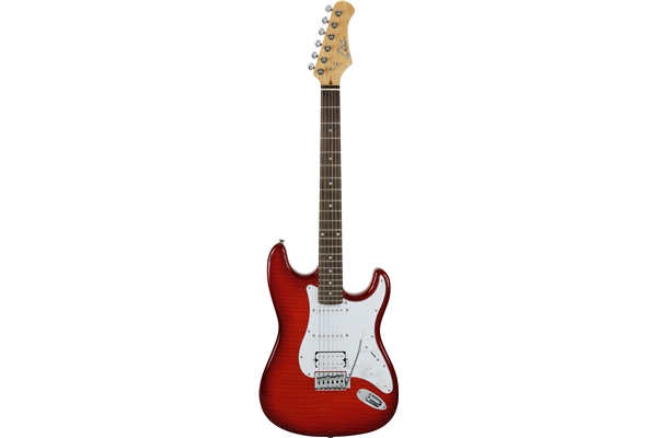 Eko Guitars - S-350 See Thru Red Flamed