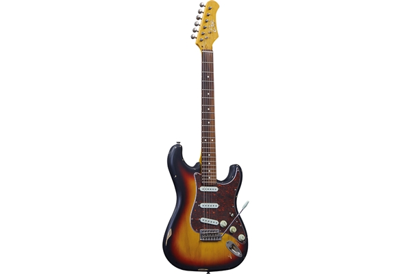 Eko Guitars - S-300 Relic Sunburst