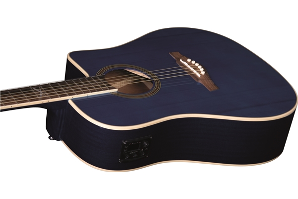 Eko Guitars - NXT D100ce See Through Blue
