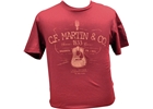 Martin & Co. 18C0003XL T-Shirt D-28 Logo, Cardinal, XL
