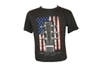 Martin & Co. 18CM0132L T-Shirt American Flag, Charcoal, L