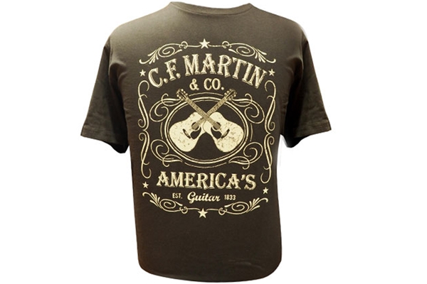 Martin & Co. - 18C0000L T-Shirt Dual Guitar, Black, L
