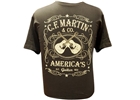 Martin & Co. 18C0000L T-Shirt Dual Guitar, Black, L