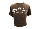 Martin & Co. 18CM0135L T-Shirt Basic Logo, Heather Brown, L