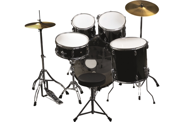 Eko Drums - ED-300 Drum kit Black - 5 pezzi