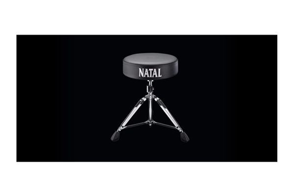 Natal  - Standard Hardware Sgabello Nero/Logo Bianco