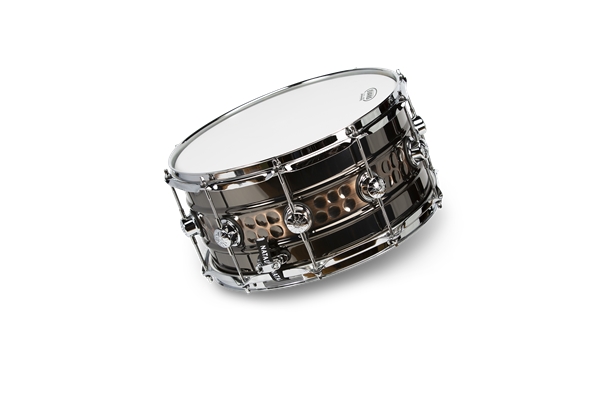 Natal  - Beaded/Hammered Steel Rullante 14x7 Chrome