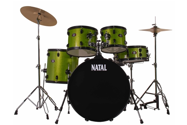Natal  - DNA F22 5 pezzi Acid Green - Black Hardware