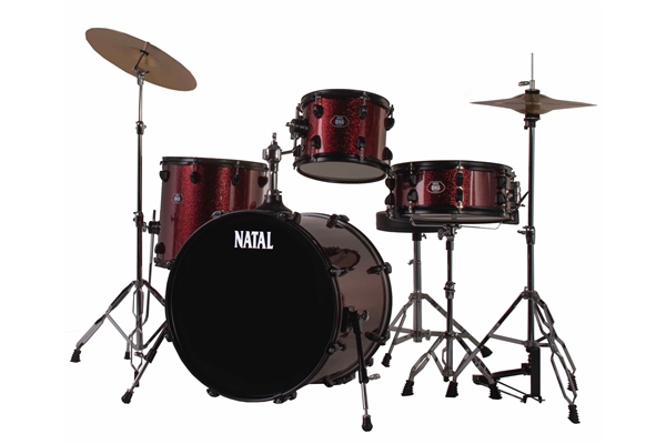 Natal  - DNA TX20 4 pezzi Red Sparkle - Black Hardware