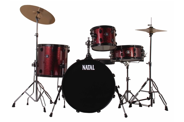 Natal  - DNA TX20 4 pezzi Red Sparkle - Black Hardware