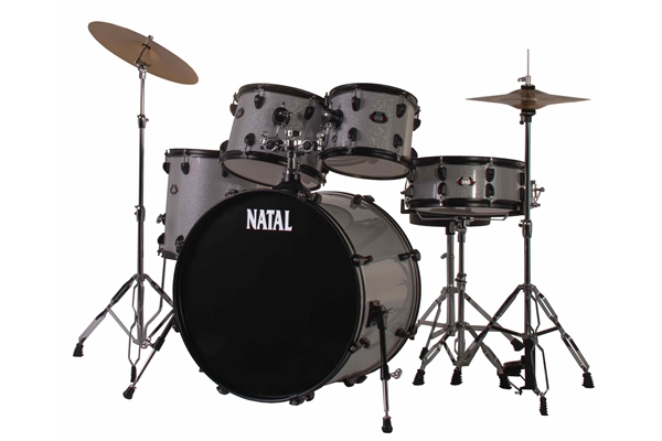 Natal  - DNA F22 5 pezzi White Sparkle - Black Hardware