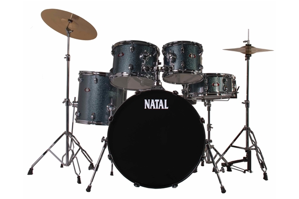 Natal  - DNA F22 5 pezzi Blue Sparkle - Chrome Hardware
