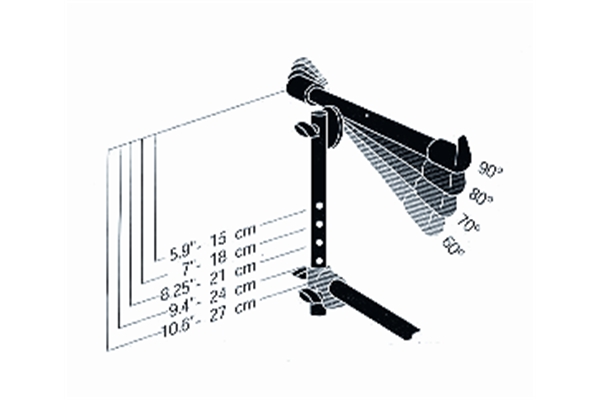 Quik Lok - QLX/3 Coppia di bracci aggiuntivi per supporti a 