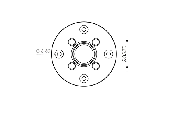 Quik Lok - SC/235 Flangia in alluminio per speaker