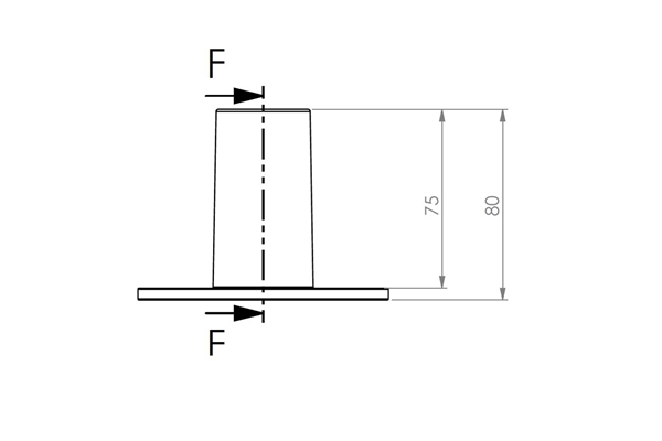 Quik Lok - SC/235 Flangia in alluminio per speaker