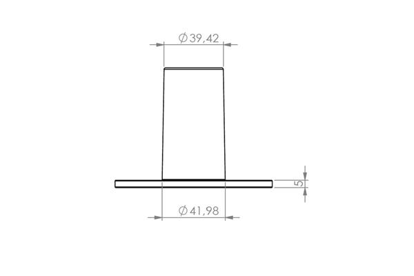 Quik Lok - SC/235 Flangia in alluminio per speaker