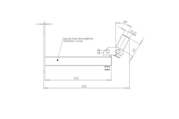 Quik Lok - QL/95 Coppia di supporti a muro per casse