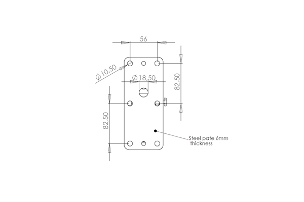 Quik Lok - QL/95 Coppia di supporti a muro per casse