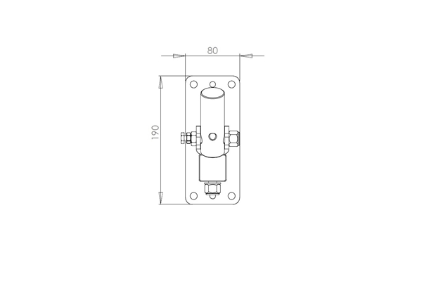 Quik Lok - QL/95 Coppia di supporti a muro per casse